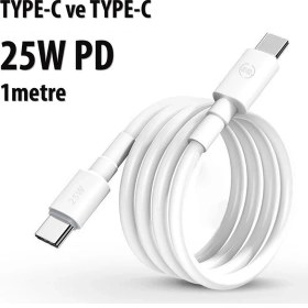 Resim Realme NARZO20 Uyumlu 25W Pd Type-C Hızlı Şarj Data Kablosu 1mt ( Orginal Subzero ) 
