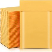 Resim 25 Paket Kraft Kabarcık Mailer, Güçlü Yapışma Yastıklı Zarflar, Nakliye Yastıklı Zarflar, Kendinden Mühürlü Kabarcık Zarflar, Su Geçirmez Yastıklı Kabarcık Postaları Ambalaj 