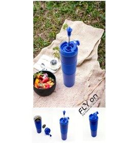 Resim FLYON Yüksek Kaliteli Sıcak Ve Soğuk French Press Çelik Termos Kupa Bardak Mug 500 ml Kahve Ve Bitki Çayı 