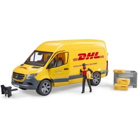 Resim My Reality Fashion Bruder Mb Sprinter Dhl Kamyonu + Sürücüsü BR02671 
