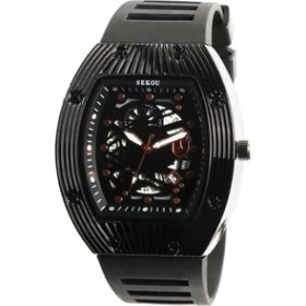 Resim Hanyang P Moda Varil Şeklinde Izle Erkekler Spor Içi Boş Takvim Aydınlık Kuvars Erkek Hediye Iş Saati Relogio Masculino (Yurt Dışından) 