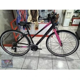 Resim Sportıve 322 28 Jant 21-Vites Kadın Şehir Bisikleti Mat Mürdüm-Pembe 40 cm 