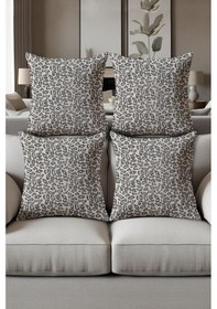 Resim Dijital Baskılı Yumuşak Dokulu 4 Lü Kırlent Kılıfı Takımı 43x43 Cm Krl0023 Renkli 