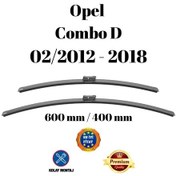 Resim Opel Combo D 2012 2013 2014 2015 2016 2017 2018 Uyumlu Ön Cam Silecek Süpürgesi Takımı 600/400mm Silbak Sb2416c 