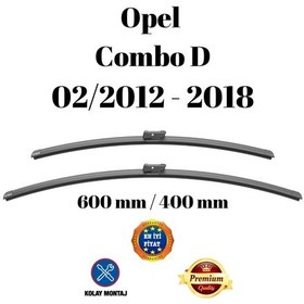 Resim Opel Combo D 2012 2013 2014 2015 2016 2017 2018 Uyumlu Ön Cam Silecek Süpürgesi Takımı 600/400mm Silbak Sb2416c 