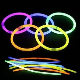 Resim Fosforlu Neon Glow Stick Led Bileklik - Çubuk 100'lü Paket 