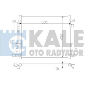 Resim KALE 385200 Klima Radyator (Chevrolet: Aveo 08-- 1.2-1.4) 549×450×17 94838817 96878657 (WF298777) 