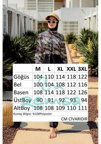 Resim Remsa Mayo Remsa Paraşüt Tam Kapalı Tesettür Mayo R4806 Safari Siyah 