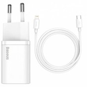 Resim Baseus 20w Şarj Başlığı Ve 1mt Type-c To Lightning Kablo Seti, Iphone, Ipad Ve Macbook Uyumlu 