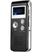 Resim Sk012 Akıllı Ses Kontrollü Kayıt Cihazı, Mp3 Çalar, 32gb Taşınabilir Ders Ve Toplantı Kaydedici, Siyah 