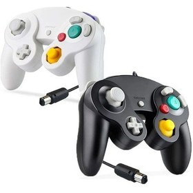 Resim Aoyingnettech Wii Nintendo Ngc Mor Gamepad Kablolu Joystick Gamecube El Denetleyicisi 