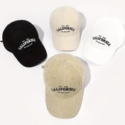 Resim 1 Unisex Sokak Stili CALIFORNIA Nakışlı Polar Bere, Dış Mekan Günlük Kullanım İçin 