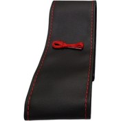 Resim Honda Accord 1990-1998 Uyumlu Direksiyon Kılıfı Dikmeli Siyah Deri / Kırmızı Dikişli 