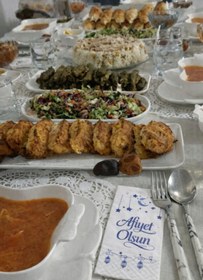 Resim İnci Fix 20 Adet Ramazan Temalı Servis Peçetesi Afiyet Olsun Yazılı Dekor Peçete 