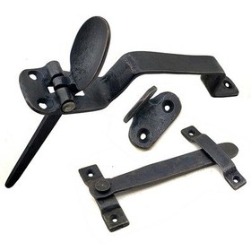 Resim Antika Tarz Dekoratif Pirinç Şipşak Kapı Kolu - Oksit 