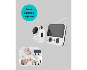 Resim TKÇ Uzaktan Kontrollü Bebek Kamerası Ninni ve Zoom Özellikli 