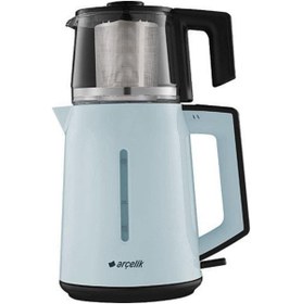 Resim Arçelik cm 3940 M Mavi 1800 W Cam Demlikli Çay Makinesi 