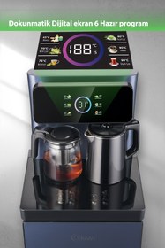 Resim Kiwi Kwp-8570 Gizli Damacanalı , Dahili Otomatik Çaycılı, Sıcak Soğuk Dijital Su Sebili 