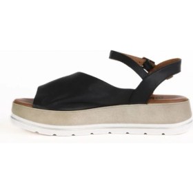 Resim Bueno Shoes Siyah Deri Kadın Düz Sandalet 01WE3401 01WE3401 