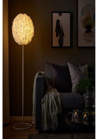 Resim Ikea Beyaz Minimalist Yer Lambası Lambader Beyaz 