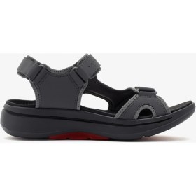 Resim Skechers Go Walk Arch Fit Sandal - Mission Ii Erkek Gri Sandalet 229064 Ccrd 
