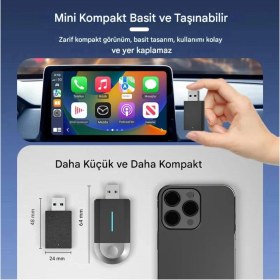 Resim Flamex Kablosuz Android Auto/car Play USB Dongle Cihazı 
