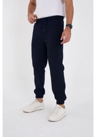 Resim Uslucan Alışveriş Unisex Kışlık Üç İplik Lastikli Eşofman Pantolon - Lacivert Lacivert 