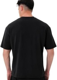 Resim MuscleCloth Basic Oversize T-Shirt Siyah 