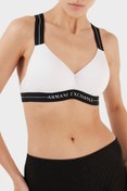 Resim Armani Exchange Logo Bantlı Pamuklu Spor Sütyen Sütyen 947016 2f502 00010 