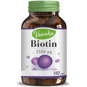 Resim Voonka Biotin 2500 ΜG Takviye Edici Gıda 102 Tablet 