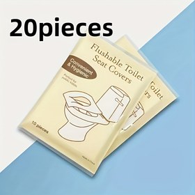 Resim Tek kullanımlık tuvalet oturağı örtüsü, artırılmış kalınlık ile. Her pakette 20/50/100 adet tuvalet kağıdı bulunur, seyahat için taşınabilir ve pratik, önemsiz tasarım temizliği ile hijyen çözümleri sunar, önemli koruyucu malzemeler, Seyahat Gereçleri,Halka Açık Tuvalet Hijyeni,Kompakt Tasarım,Tek Kullanımlık Çözüm,Dayanıklı İnşaat,Yumuşak Malzeme,Tek Kullanımlık Tuvalet Oturağı,Hijyenik Bariyer,Aile Gezileri,Otel Misafirleri 