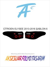 Resim aksesuar folyo tasarım Citroen Elysee 2013-2016 Stop Folyo 