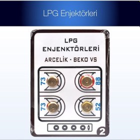 Resim Lpg Ocak Memesi̇ Enjektör 4Lü Set Arçelik Beko Uyumlu Tüp - 231519842 