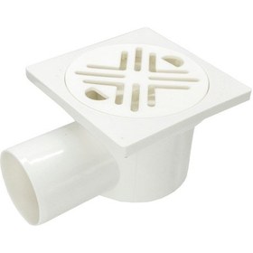 Resim Mesa Teknik Yandan 50 MM Çıkış Koku Önleyici Plastik Yer Süzgeci 10 x 10 CM 