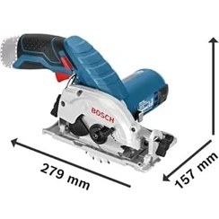 Resim Uray Home Professional Gks 12V-26 Akülü Daire Testere (12 Volt, Solo, Testere Çapı: 85 Mm, Göbek Çapı: 15 Mm, Ahşapta Kesme Kapasitesi: 26,5 Mm, Karton Kutuda) 