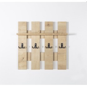 Resim Left Duvar Askılığı, Raflı, Modern, Şık Safirmeşe Safir Meşe 