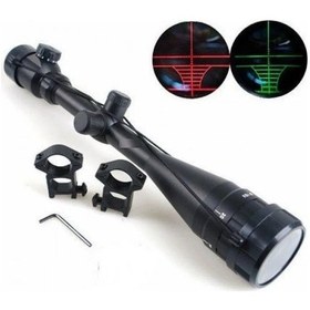 Resim Yüksek Kaliteli 6-24x40aoeg Çıft Işık,kırmızı,yeşil Kaynaklı Avcılık Dürbün B Açık Sarı 