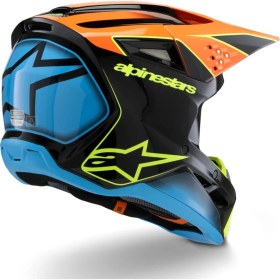 Resim Alpinestars Sm3 Youth Fray Off-Road Çocuk Genç Motosiklet Kaskı Siyah Mavi Oranj 