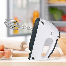 Resim Pişirme Uzmanı El Tipi Elektrikli Çırpıcı - Yumurta, Krem ve Hamur Çıkarımı için Güçlü Mikser, Ergonomik Sap, 220-240V Avrupa Fişi, Evde Pişirme ve Karıştırma için Kompakt Tasarım 