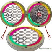 Resim Poke 20cm Krom Pixel Ledli Hoparlör Kapak 2 Adet Animasyonlu Poke 