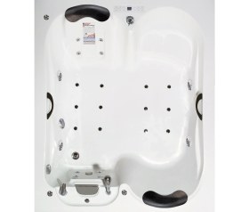 Resim Sacramento Jakuzi 180x153 h:55 Comfort Hidromasaj Sistemli Küvet (Gövde + Metal ayak + Ön-Yan panel) 