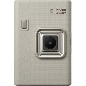 Resim Fujifilm Instax Mini Liplay Plus Sand Beige Fotoğraf Makinesi, 20'li Film Çanta ve Kıskaç Hediye Seti 