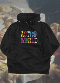 Resim Grove Fashion Travis Scott Astroworld Font Kapüşonlu Iki Iplik Şardonlu Oversize Sweatshirt Hoodie 