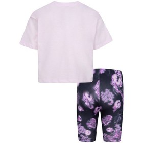 Resim Nike Nıke Boxy Tee & Bıke Short Set Kız Çocuk Tişört Şort Takım 1-4 Yaş 26k492 023 