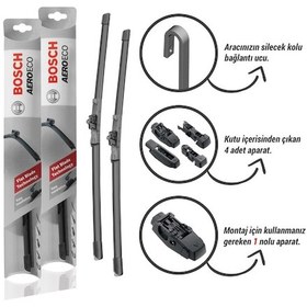 Resim Bosch Aeroeco Peugeot 206 Silecek Takımı (2000-2014) 