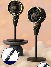 Resim Fillikutum Akıllı Kontrollü Sessiz Vantilatör – 360° Salınım, 7 Kademe, Gece Modu ile Serin Konfor 