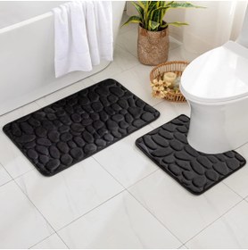 Resim artlab Art Kaymaz Hafızalı Köpük Banyo Paspası Lab 