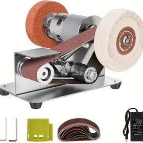 Resim Mini Takı Cilalama Elektrikli Tezgahlı Zımpara, Ayarlanabilir Hızlı Metal ve Takı Taşlama Makinesi, Düşük Gürültülü Kesici Bileme Aleti, Kompakt Tasarım, Sağlam Yapılı Portatif Taşlama Aparatı, Hassas Zımparalama, Takı İşçiliği İçin Taşlama Aracı 