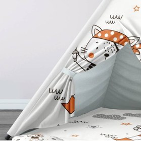 Resim instababyrooms Çocuk Oyun Çadırı Korsan Kedi Dijital Baskılı 