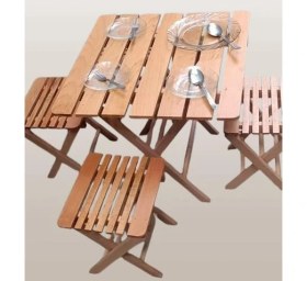 Resim Bengi Ticaret Piknik Seti Katlanabilir 90392 Kayın Ağacı AZ Yer İşgal Eder Çok İş Yapar El Yapı 
